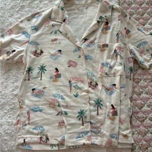 Z supply beach theme pj top